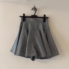 snidel ギンガムチェック キュロットパンツ