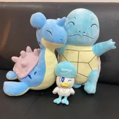 みずタイプ　ポケモン ぬいぐるみ まとめ　（ラプラス　ゼニガメ　クワッス）