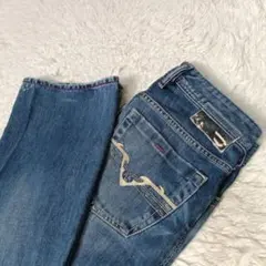 ■DIESEL ブーツカット デニムパンツ イタリア製　インディゴブルー