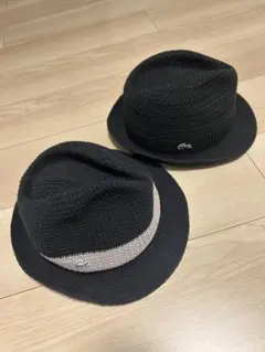 LACOSTE ラコステ 中折れ帽 ハット 2点セット