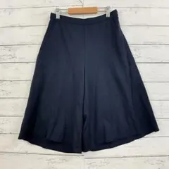 PLST ワイドパンツ 紺 0 S相当 綺麗め 通学 大人可愛い 着回し抜群✨