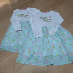 Kissdropフリルワンピースお揃い120＆130