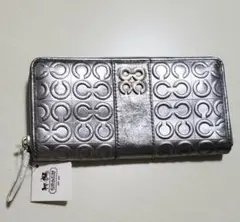 しぃちゃん様専用 COACH シルバー長財布 新品タグ付き