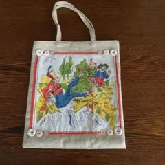 アメリカ60年代ハンカチ　ミニバッグ