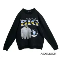 ASOS DESIGNエイソス デザインスウェットブルックリンミントプリント古着