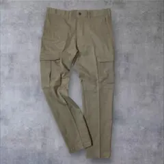 IKKA LOUNGE カーゴパンツ Sサイズ ベージュ スリムテーパード 新品