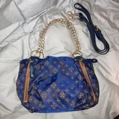 【美品】russet ゴールドチェーンショルダーバッグ( 2way )