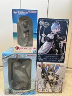 一番くじ ❣️五条悟B賞/ かのかりC賞/Re:ゼロ/にゃんこ大戦争フィギュア4個