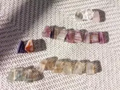 天然石 フローライト 穴あり 묶음 판매 アクセサリー素材 ペンダントトップ
