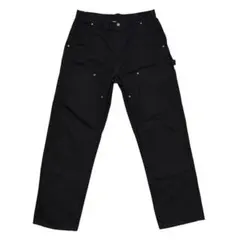 希少USA製 W34 00s Carhartt ダブルニーパンツ ブラック 美品