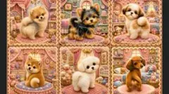激レア柴犬、シーズ、チワワ、マルチーズ、パグ、ポメラニアンパネル