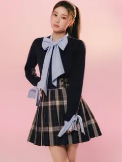 【タグ付き新品未使用】SNIDEL プリーツスカショーパン ネイビー S