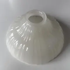 電笠 アンティーク 大正ロマン 乳白ガラス ランプシェード プレスガラス②