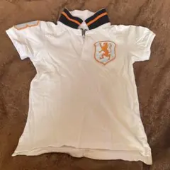 ホワイト ポロシャツ 袖番号8