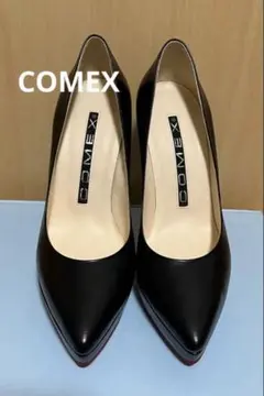 COMEX（23.5）ポインテッドトゥ　ハイヒール　レッドソール　黒のサムネイル