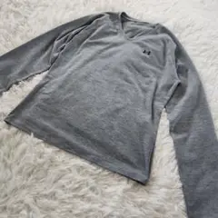アンダーアーマー UNDER ARMOR ロンT ブルー S サイズ Vネック