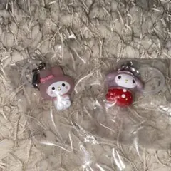 マイメロディ　めじるしチャーム　サンリオ　いちご　ゆるっと　2セット