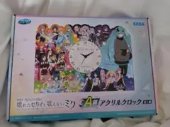 プロジェクトセカイ初音ミク アクリルクロック 1番くじ　プロセカ