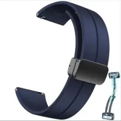 スマートウォッチ バンド (ベルト) 22mm シリコン マグネットバックル