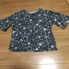 UT by UNIQLO ネイビー 花柄 五分袖