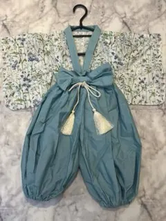 ベビー袴　リバティセオドラブルー