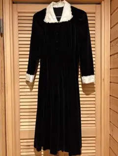 ヴィンテージ　ベロアロングワンピース