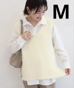 アメリカンホリック　フェアリーベスト　Vネックベスト　アイボリー