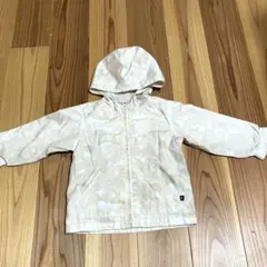 baby GAPベージュ 花柄　フード付きジャケット 95 ウィンドブレーカー