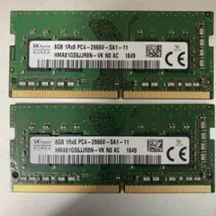 SK hynix 8GB PC4-2666V メモリー　2枚組