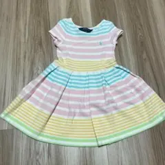 POLO Ralph Lauren 半袖ワンピース ストライプ　女の子　キッズ