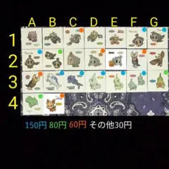 【ヨ】バラ30円〜 ポケモンシール ポケモンパン デコキャラシール まとめ