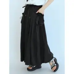 値下げ【新品】LASUD ACTIVE サイドポケット付ロングスカート ヤマダヤのサムネイル