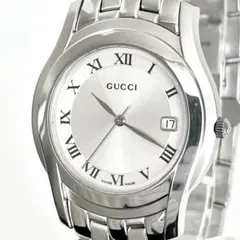 グッチ GUCCI 5500M メンズ 腕時計 磨き済み 電池新品 s2057