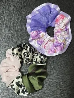TIMEセール　ハンドメイドシュシュセット