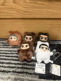 ばら売り可能　ゴールデンカムイ　もふめ〜と　ベアーぬいぐるみ 5点セット