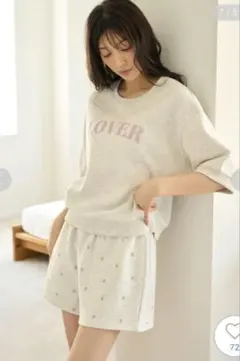 スナイデルホーム　スウェットセットアップ　グレー　ハート　タグ付き