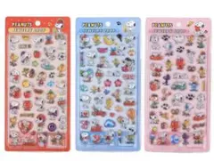 【安価出品】スヌーピー風立体シール 硬め素材3枚で850 円プレゼント付き