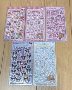 サンリオ ボンボンドロップシール キティ マイメロ クロミ シナモロール 第2弾