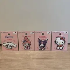 パイルパッチ 4個セット シナモロール マイメロディ クロミ ハローキティ