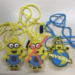 USJ ミニオン 光るストラップ ユニバ 2点セット