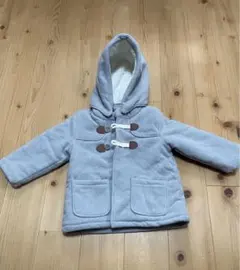 グレー フード付き ダッフルコート