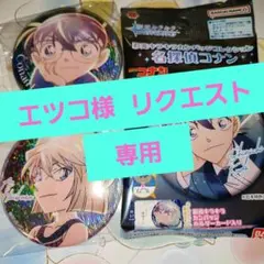 名探偵コナン 彩光キラキラカンバッジ 江戸川コナン、灰原哀 2点セット