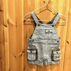 【エーアーベ】ベビー服　70 ロンパース　ポケット付き　ブルー系