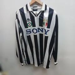 新品タグ付】ユヴェントス 97/98 ホーム 長袖 Lサイズ ワッペン付き