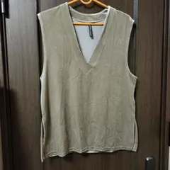 HK WORKS LONDON ベージュ Vネック ノースリーブ Mのサムネイル