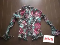 MNG フラワープリント 長袖カーディガンのサムネイル