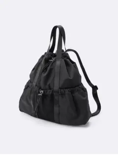 GU ナイロン2way トートバッグ　リュック　黒のサムネイル