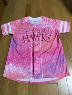 ソフトバンクホークス ユニフォーム ピンク　L