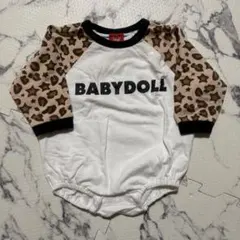 BABYDOLL ベビードール 長袖 ロンパース ヒョウ柄 80