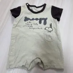 PEANUTS スヌーピー 半袖ロンパース